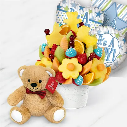 Baby Boy Gift Basket - New Jersey Blooms - Blooms New Jersey