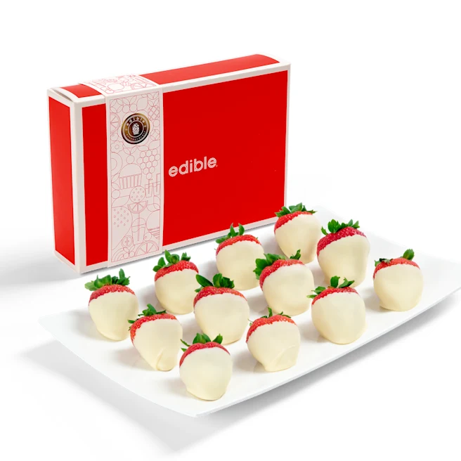 White Chocolate<br>Dipped Berries