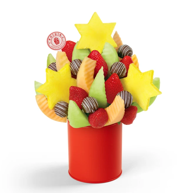 Star of David Daisy Fruit Bouquet & Chocolate Covered Apples