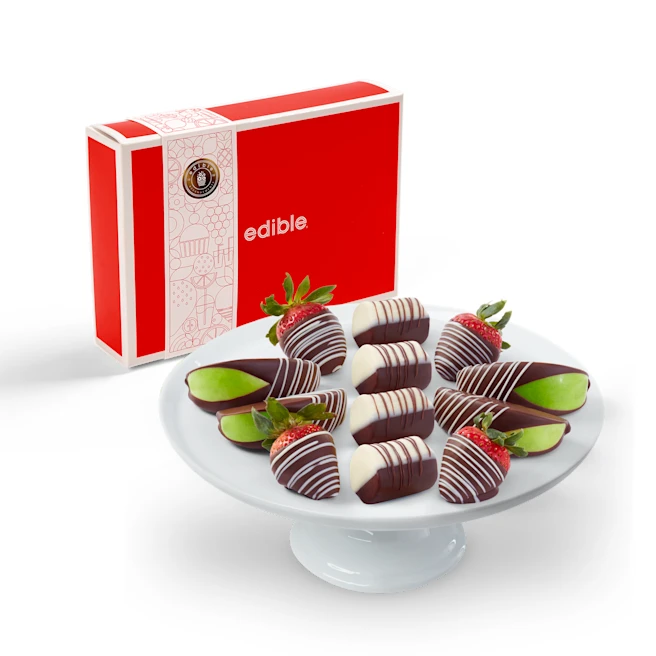 Swizzle Chocolate Covered Strawberries, Apples & Bananas Box