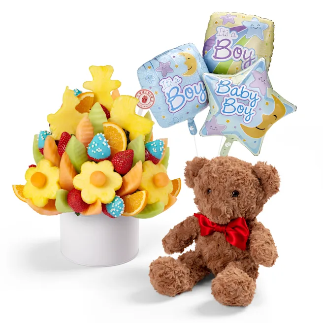 Edible Arrangements® fruit baskets Baby Boy Gift Bundle with